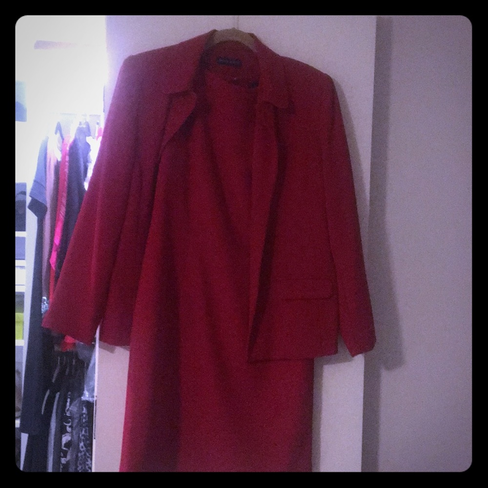 Red Dress with jacket